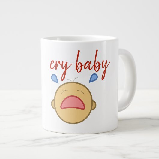 pleurer bébé - Jumbo Mug (Devant droit)