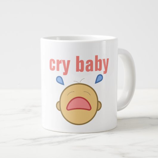 pleurer bébé - Jumbo Mug (Devant droit)