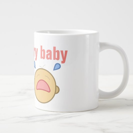pleurer bébé - Jumbo Mug (Droite)