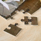 Pleuvant des parapluies puzzle de 676 morceaux (Côté)