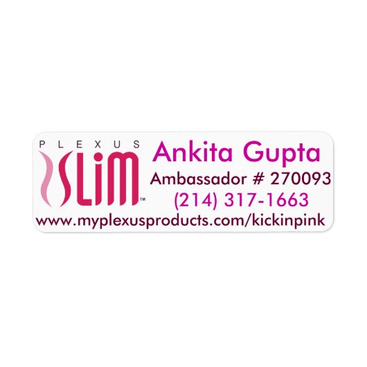 Plexus slim mailing Étiquettes (Devant)