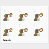 Plezelkolibrie naar/van sticker (Vel)