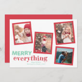 Plezier 4 Foto Prettig Alles  Feestdagenkaart (Voorkant / Achterkant)