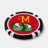 Plezier! 🎲 Aangepaste begingeld-chip Poker Chips (Enkel)