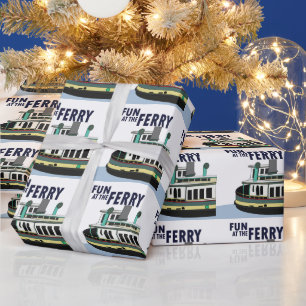 Plezier bij de veerboot reizen cadeaupapier