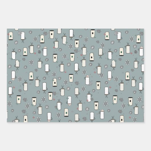 Plezier Coördinerend Kerstmis Wrapping Papier Inpakpapier Vel (Voorkant 3)