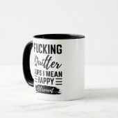 Plezier - F*cking Quitter Oops Ik bedoel Happy Pen Mok (Voorkant links)