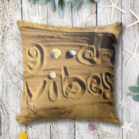 Plezier Goede Vibes Quote Strand Zand Shells Foto 