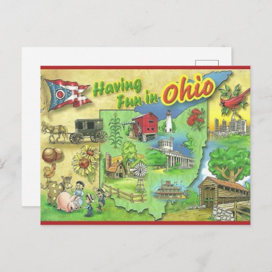  plezier hebben in Ohio Briefkaart (Voorkant / Achterkant)