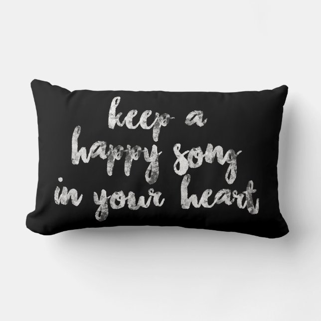 plezier HOUDT EEN HAPPY SONG IN UW HARTdesign | Th Kussen (Voorkant)