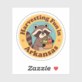  plezier in Arkansas wasbeer oogsten Sticker (Vel)
