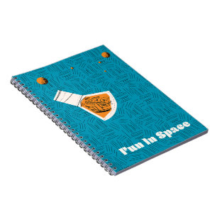 Plezier in de ruimte Vintage ruimteposter Notitieboek