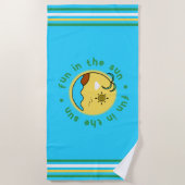 Plezier in de Sun Custom Beach Handdoek (Voorkant)