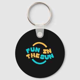 Plezier in de zon _ Casual zomer grafische T-shirt Sleutelhanger