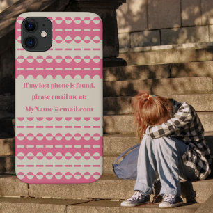 Plezier in diepe crème en zalmroze iPhone 11 hoesje