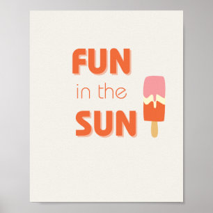 plezier in het Poster en de Prints van de zon