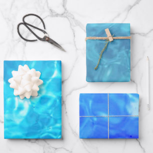 Plezier in het zwembad   Blauw   Filters   Inpakpapier Vel