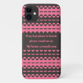 Plezier in houtskool en zalmroze Case-Mate iPhone case (Achterkant)