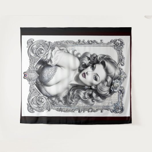 Plezier is mijn middelste naam AI Concept Art van  Wandkleed (Voorkant (horizontaal))