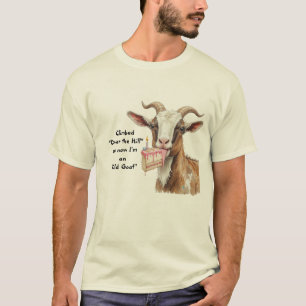 Plezier Klom "Over de heuvel" nu een "Oude geit" T-shirt