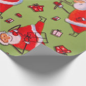 Plezier met de Kerstman Cadeaupapier (Hoek)