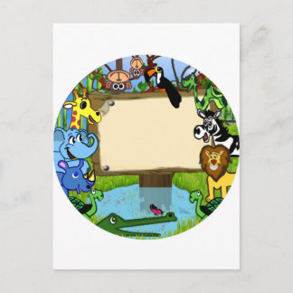 Plezier met dieren briefkaart