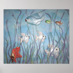 plezier met kware vis poster