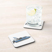 plezier met pontoon bier onderzetter (Rechterzijde)