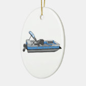 plezier met pontoon keramisch ornament (Links)