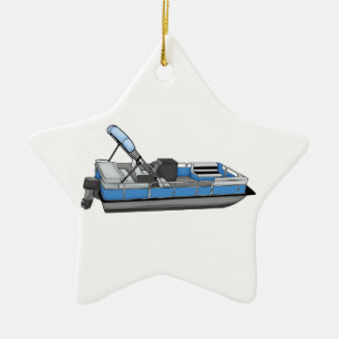 plezier met pontoon keramisch ornament