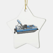 plezier met pontoon keramisch ornament (Links)