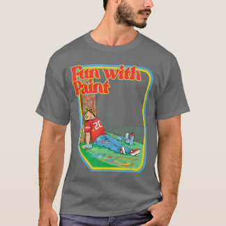 Plezier met verven Grappig Hilarisch Vintage Kinde T-shirt