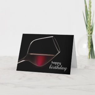Plezier met Wine Birthday Kaart