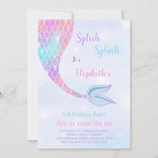 Plezier onder het Zee Pool Party Kaart (Voorkant)