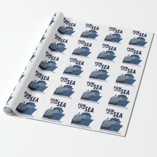 Plezier op het cruiseschip cadeaupapier