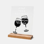Plezier Pimp Uw Prosecco Cocktail Bar Instructies Acryl Bord (Hoek)
