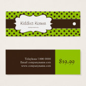 Plezier Polk a Dot Hang Labels Mini Visitekaartjes (Voorkant /achterkant)