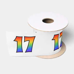 Plezier, regenboogpatroon "17" Evenementnummer (gr Lint
