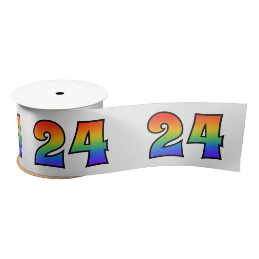 Plezier, regenboogpatroon "24" Evenementnummer (gr Lint (Spoel)