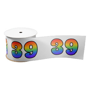 Plezier, regenboogpatroon "39" Evenementnummer (gr Lint