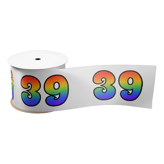 Plezier, regenboogpatroon "39" Evenementnummer (gr Lint (Spoel)