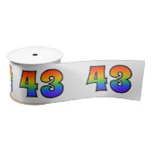 Plezier, regenboogpatroon "43" Evenementnummer (gr Lint (Spoel)