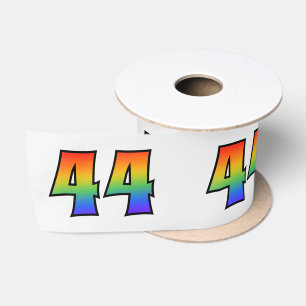 Plezier, regenboogpatroon "44" Evenementnummer (gr Lint