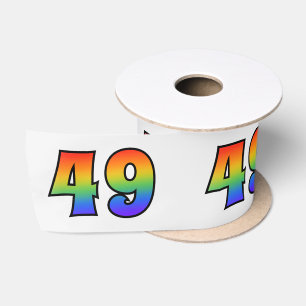 Plezier, regenboogpatroon "49" Evenementnummer (gr Lint