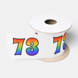 Plezier, regenboogpatroon "73" Evenementnummer (gr Lint