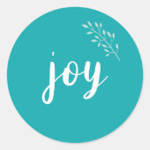 plezier ronde sticker (Voorkant)