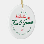 Plezier & Spelletjes 2 Keramisch Ornament (Rechts)