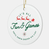 Plezier & Spelletjes 2 Keramisch Ornament (Links)