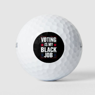 Plezier Stemmen Is Mijn Zwarte Baan Vintage Golfballen