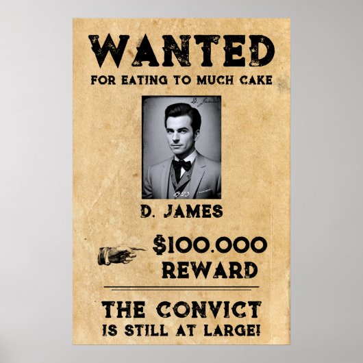 plezier veroordeelde beloning gezocht poster (Voorkant)